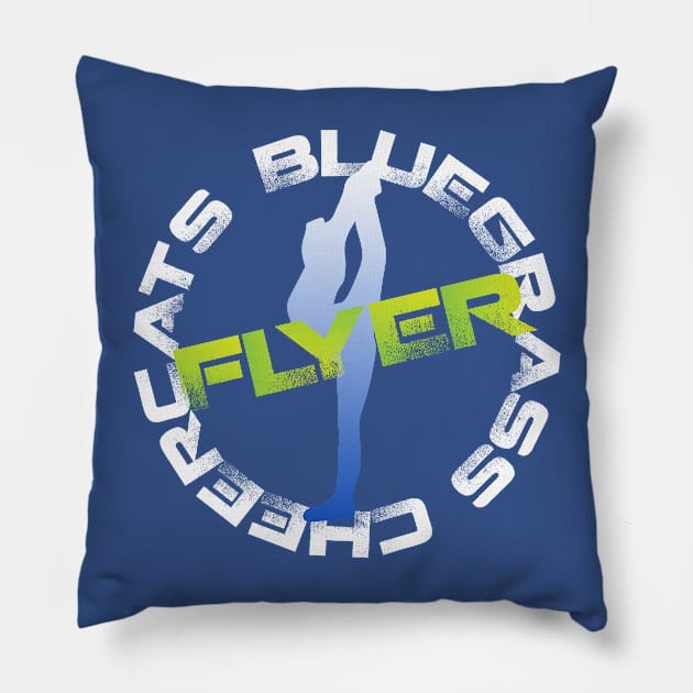 Bluegrass Cheercats FLYER Pillow by bluegrasscheercats