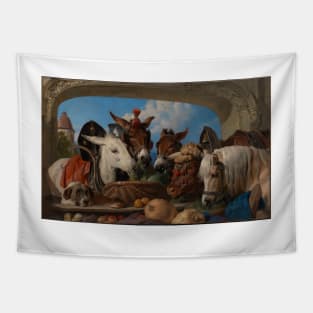 A Group of Animals - Geneva by David Roberts (commission by Sir Edwin Henry Landseer) Tapestry