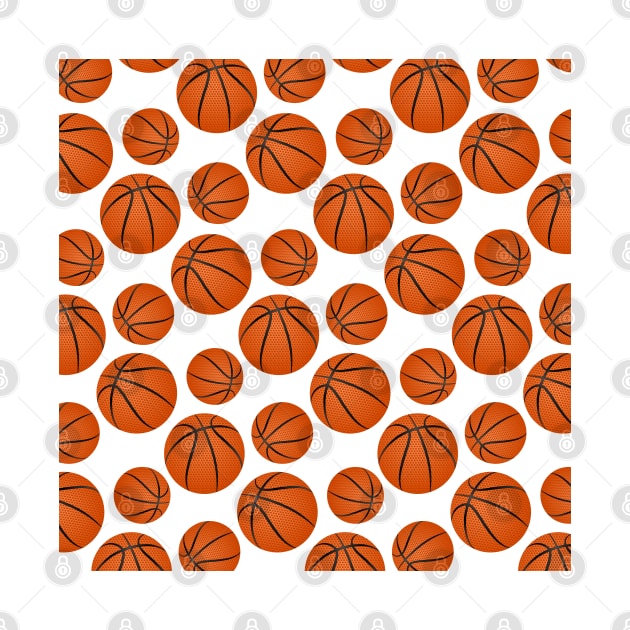 Basketball Pattern by Designoholic