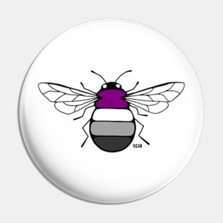 Asexual Pride Bee Pin