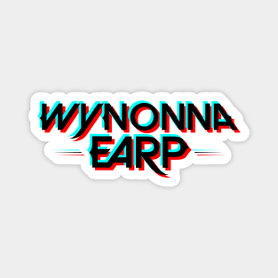 Wynonna Earp Glitch Logo - Black Magnet