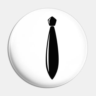 Shiny Black Tie Pin