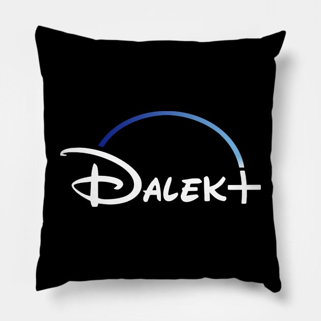 Dalek Plus Black Pillow by tone