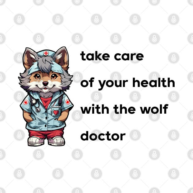 mr. health wolf by Mamski Store