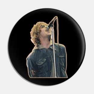 Vintage Retro Liam Gallagher Pin