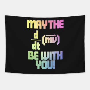 May The Force Be With You! Physics Geek Tapestry