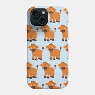 Multi Pattern Bull Cute Funny Adorable Animals Kawaii Phone Case