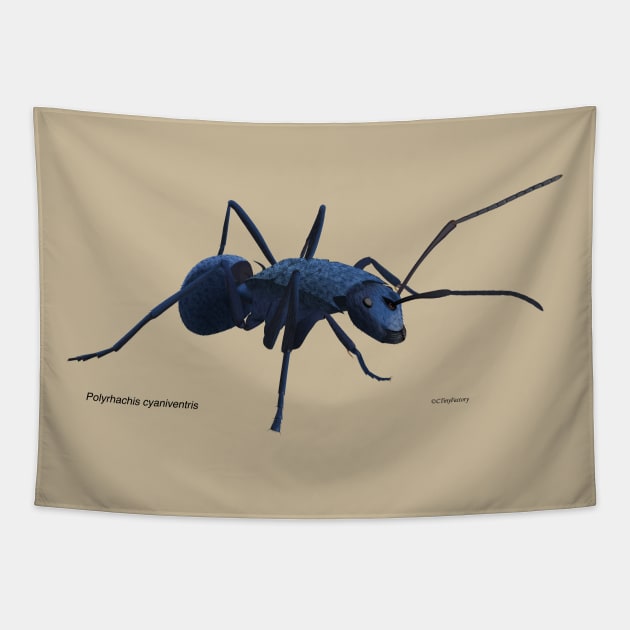 Blue ant Tapestry by CTinyFactory