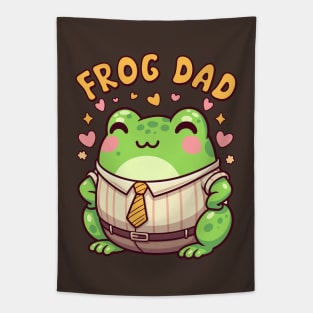 Kawaii Frog Dad Cute Toad Lover Father Tapestry