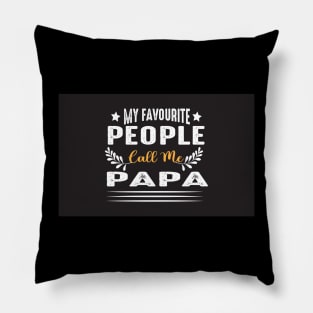 papa t-shirt design Pillow