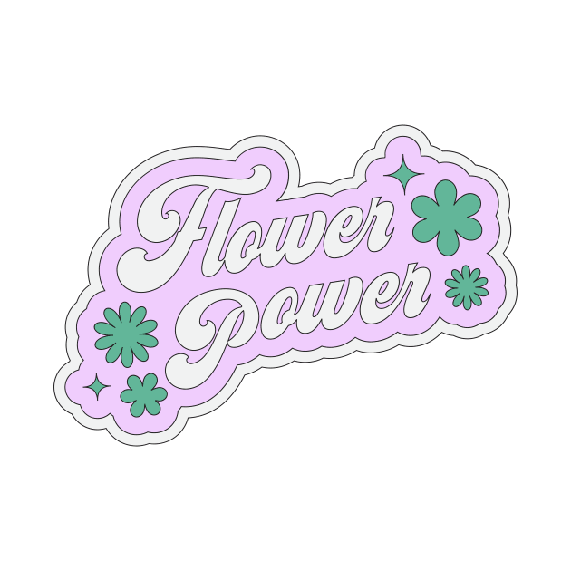 y2k Flower Power Sticker Lilac by madiwestdal