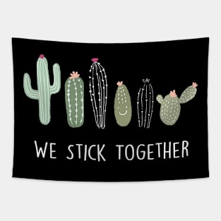 Cactus We Stick Together Tapestry