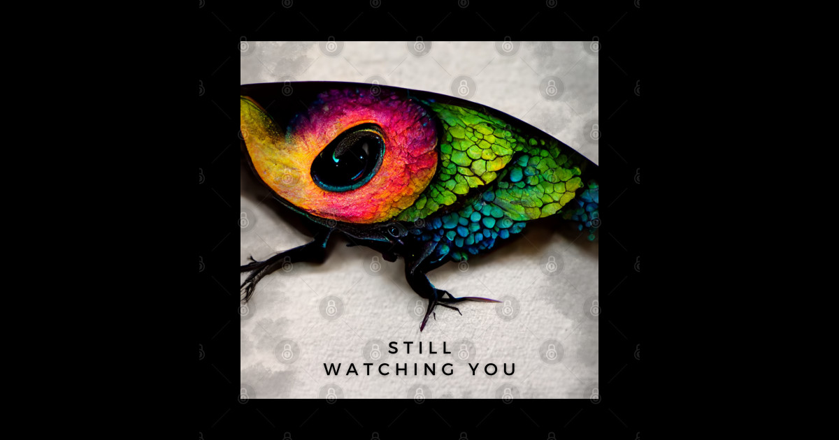 Lizard's eye of truth your favorite creepy them Creepy Sticker