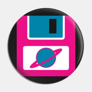 Floppy Disk - Hot Pink Pin