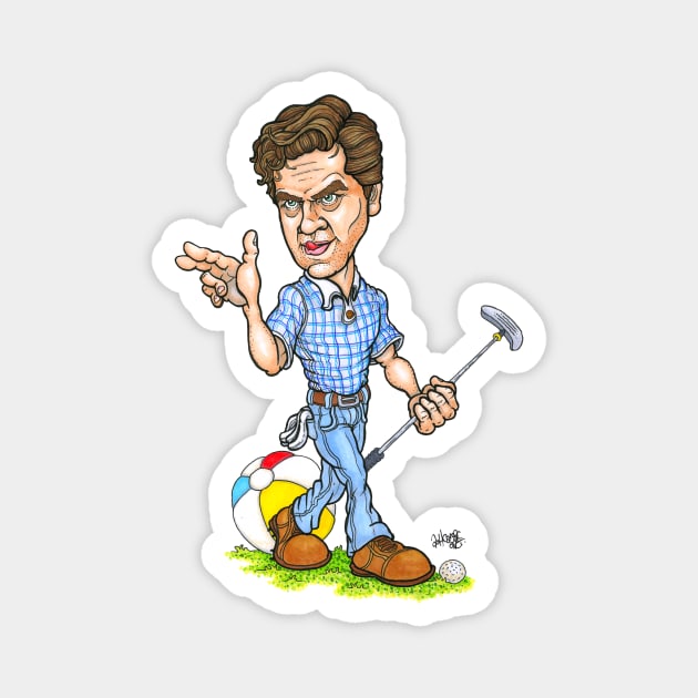 Shooter McGavin Magnet by Ash Camac Illo