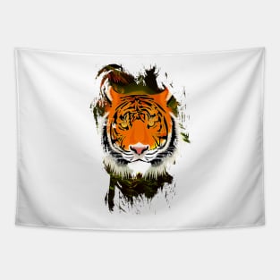 Golden Colorful Jungle wild Tiger Tapestry