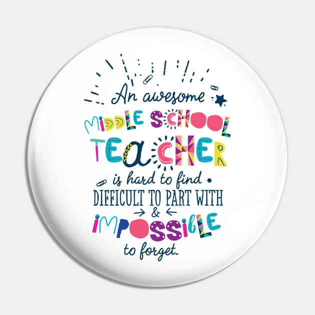 An Awesome Middle School Teacher Gift Idea - Impossible to forget Pin by BetterManufaktur