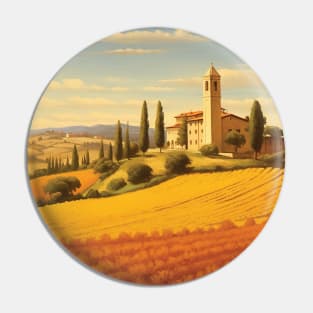 Toscana, Italy, Travel poster Pin