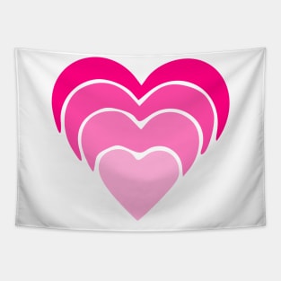 heart shape pink love Tapestry