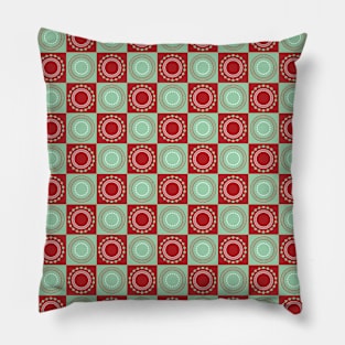 Geometric Modern Tiles Pattern Pillow