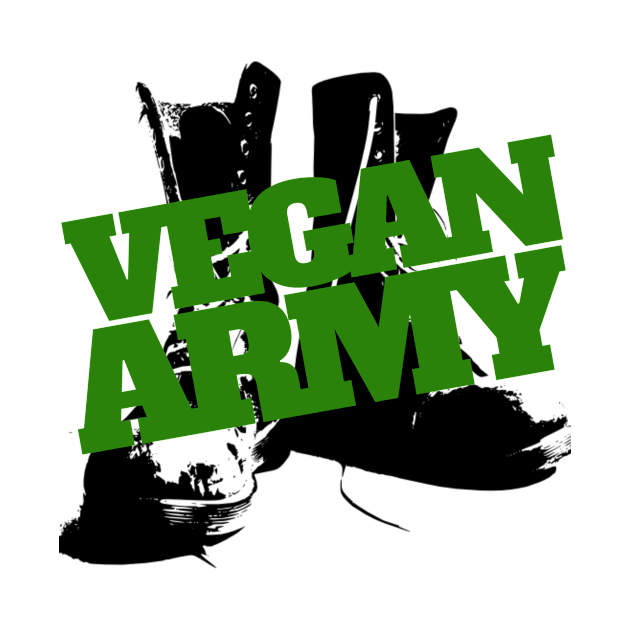 VEGAN ARMY BOOTS LOGO [OD] by Vegan Army