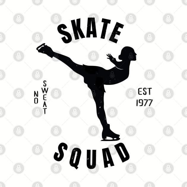 Girls Ice Skate Squad Girls Ice Skating Gift by atomguy