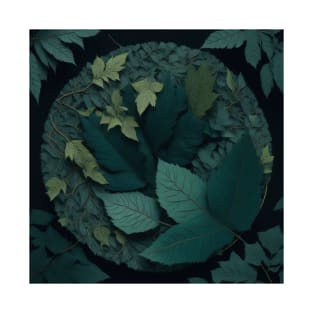 Keleidoscope of forest leaves T-Shirt