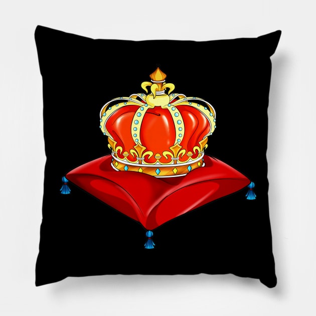 Royalcore royal crown Pillow by Modern Medieval Design