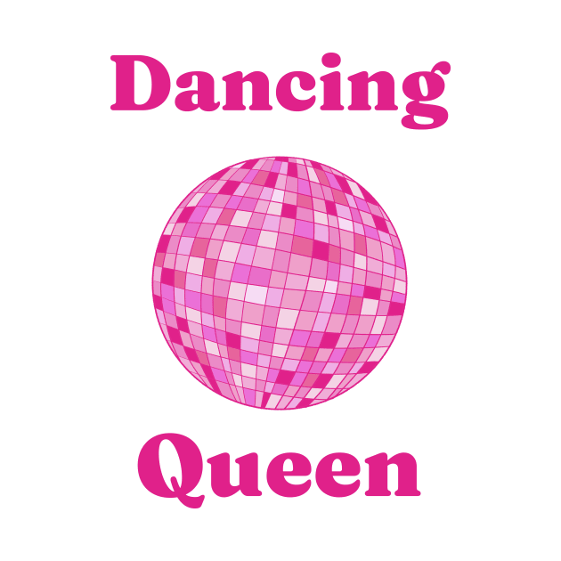 Dancing queen. Pink Disco Ball illustration by WeirdyTales