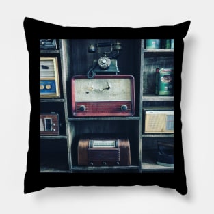 Old Radios Pillow