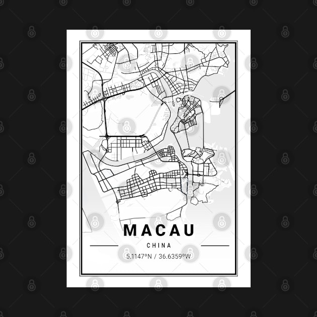 Macau Light City Map by tienstencil