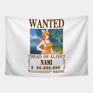 Nami One Piece Wanted Tapestry