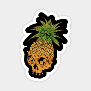 Skull Pineapple,Tropical Style Magnet