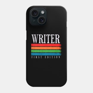 Retro Grunge Writer First Edition Phone Case