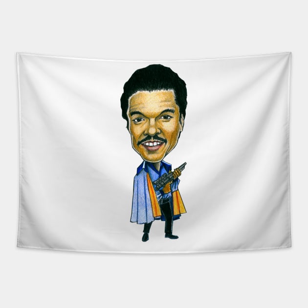 Lando Caricature Tapestry by tabslabred