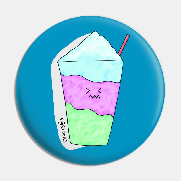 Brain freeze colorful slushy Pin by Snacks At 3