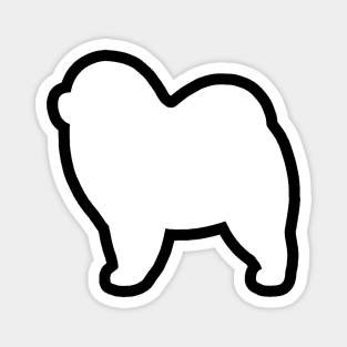 Rough Chow Chow Silhouette Magnet