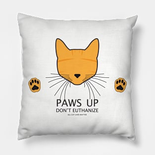 Paws Up (Orange Tabby) Pillow