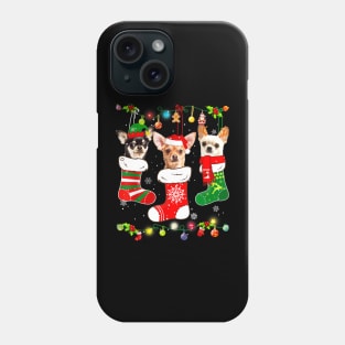 Chihuahua Christmas Lights Funny Xmas Dog Lover Phone Case