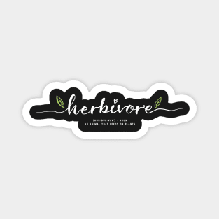 Herbivore Hand Script Magnet