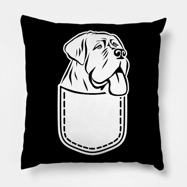 Mastiff pocket Pillow by Designzz