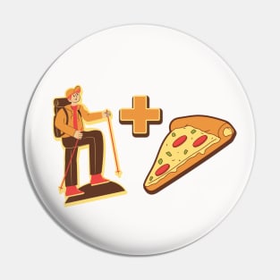 hiking and pizza Pin