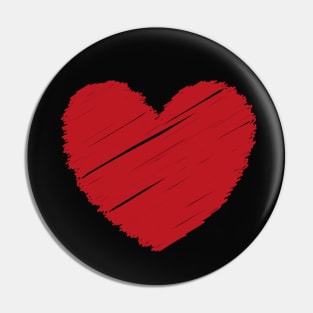 90s Red Heart Pin