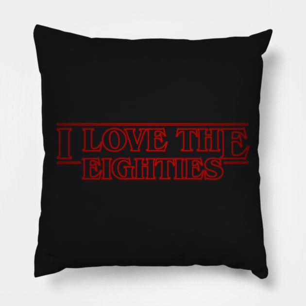 I love the eighties Pillow by FbsArts