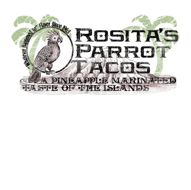 Rosita's Parrot Tacos Kids T-Shirt by The Skipper Store