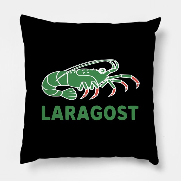 Green lobster Laragost Pillow by ezioman