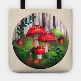 Fly agaric mushroom Tote