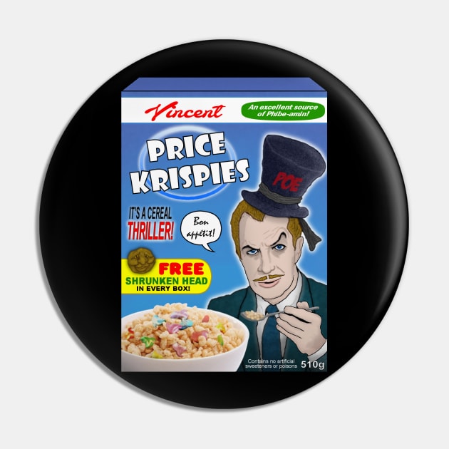 Vincent Price Krispies Pin by MalcolmKirk