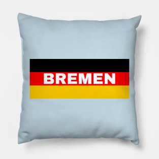 Bremen City in German Flag Pillow