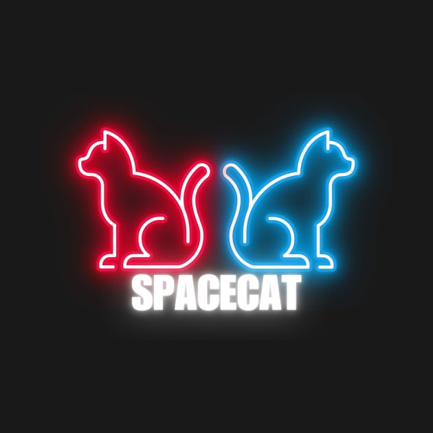 Neon Cat by Blackpumpkins